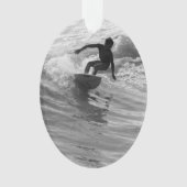 Die Wave Graustufen reiten Ornament (Vorderseite)