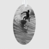 Die Wave Graustufen reiten Ornament (Vorderseite)