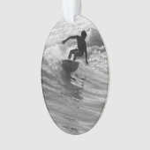 Die Wave Graustufen reiten Ornament (Vorderseite)