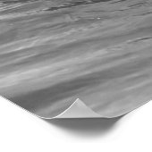 Die Wave Graustufen reiten Poster (Ecke)