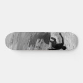 Die Wave Graustufen reiten Skateboard (Horizontal)