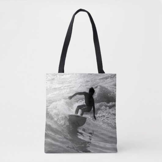 Die Wave Graustufen reiten Tasche (Vorderseite)