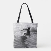 Die Wave Graustufen reiten Tasche (Rückseite)