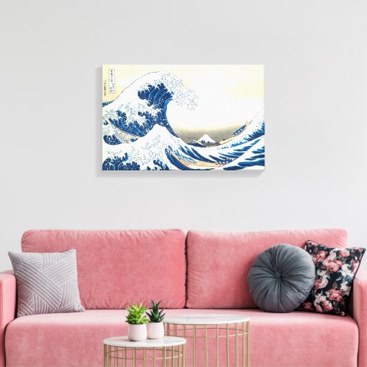 Die Wave Hokusai Berühmte japanische Reise schöne Leinwanddruck (Insitu (Wohnzimmer))