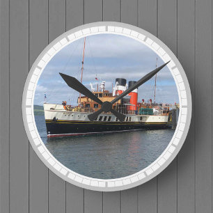 Die Waverley-Paddle-Steamer in Schottland Runde Wanduhr