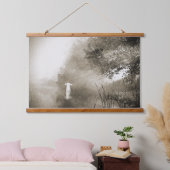 DIE WAY Wood Topped Wall Tapestry Wandteppich Mit Holzrahmen (Schlafzimmer)
