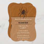 Die Web-Party Einladung der Spinne (Vorne/Hinten)