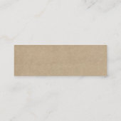 Die Website der rustikalen Herzenssammlung Mini Visitenkarte (Rückseite)