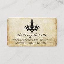 Die Website der Vintagen Kronleuchter-Hochzeitskol