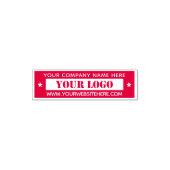 Die Website mit Ihrem Logo färbt die Berufliche Br Permastempel (Design)