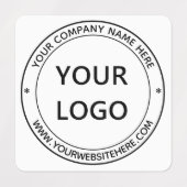 Die Website mit Ihrem Logo färbt die Personalisier Etiketten (Design 2)
