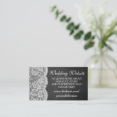 Die Website zur Sammlung Chalkboard & Lace Wedding Begleitkarte (Stehend Vorderseite)