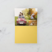 Die Wedding Liebhaber-Knoten-Fall-Herbst-Bäume Dankeskarte (Innenseite)