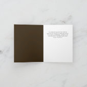 Die Wedding Sepia-Ton-Hühner danken Ihnen Karten (Innenseite)