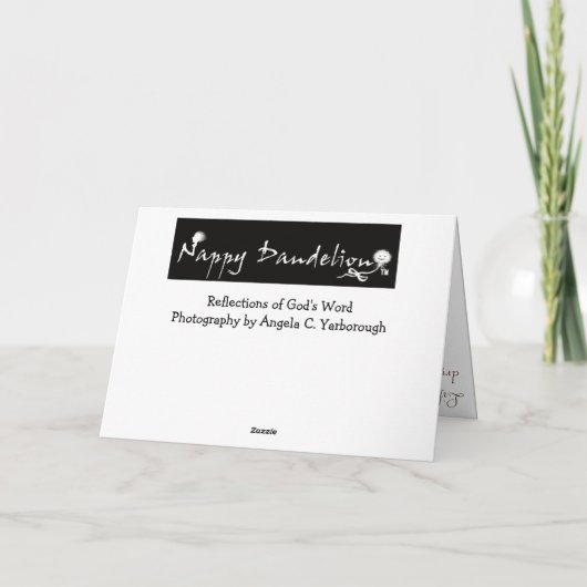 Die Weg-Ermutigung Karte (Rückseite)