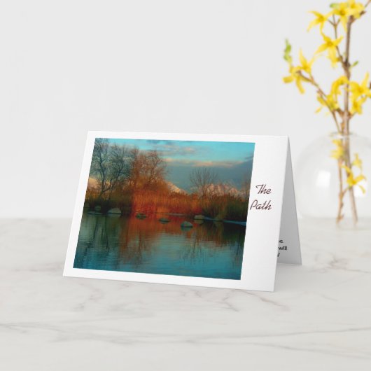 Die Weg-Ermutigung Karte (Gelbe Blume)