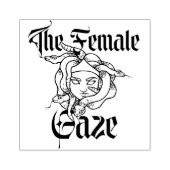 Die Weibliche Blick Medusa Gorgon Feministin Gummistempel (Prägung)