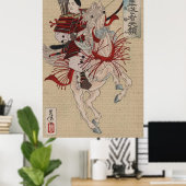 Die weibliche Krieger-Samurai Lady Hangaku Poster (Heimbüro)