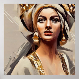 Die weibliche Wanddekoration, Königin von Sheba Poster