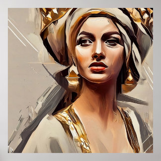 Die weibliche Wanddekoration, Königin von Sheba Poster