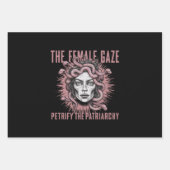 Die Weiblichkeit versteinert die Patriarchat Medus Geschenkpapier Set (Vorderseite)