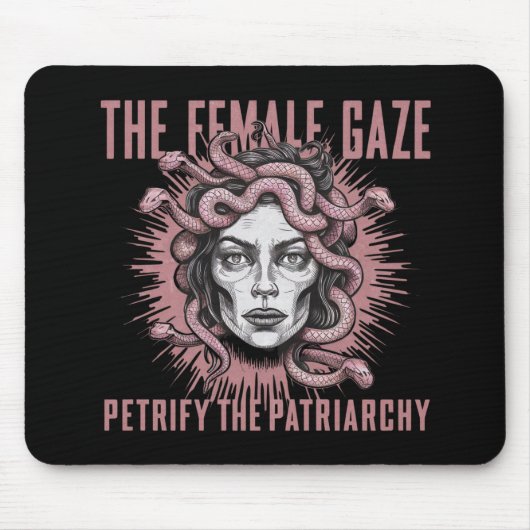 Die Weiblichkeit versteinert die Patriarchat Medus Mousepad (Vorne)