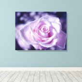 Die weich rosa rosa rosenstarkte Leinwand drucken (Insitu (Holzboden))