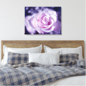 Die weich rosa rosa rosenstarkte Leinwand drucken (Insitu (Schlafzimmer))