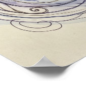 Die weiche Spirale der väterlichen Lichtwandkunst Poster (Ecke)