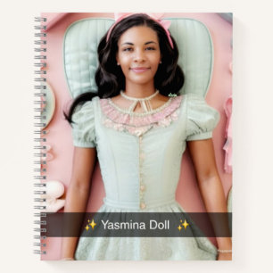 Die weichen Mädchen Gedanken, Träume Zeitschrift Notizblock