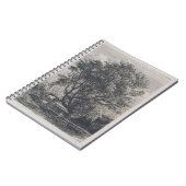 Die Weide (Radierung) Notizblock (Linke Seite)