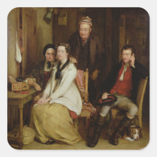 Die Weigerung von Burns "Duncan" Quadratischer Aufkleber