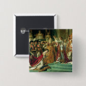 Die Weihe des Kaisers Napoleon Button (Vorne & Hinten)