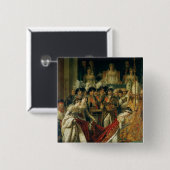 Die Weihe des Kaisers Napoleon Button (Vorne & Hinten)