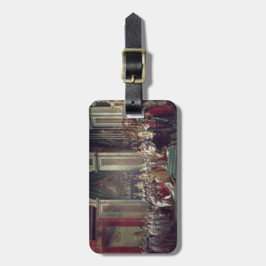 Die Weihe des Kaisers Napoleon Gepäckanhänger (Vorderseite vertikal)