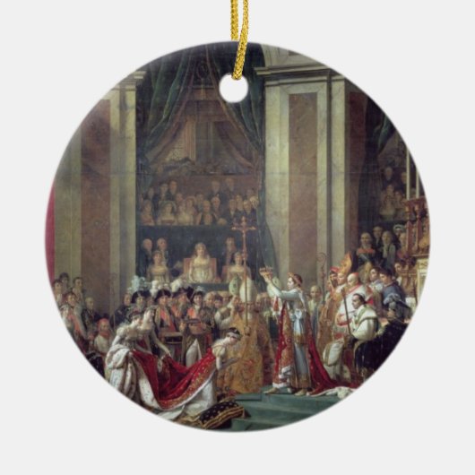 Die Weihe des Kaisers Napoleon Keramikornament (Vorne)