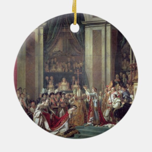 Die Weihe des Kaisers Napoleon Keramikornament (Hinten)