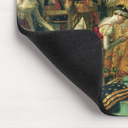 Die Weihe des Kaisers Napoleon Mousepad (Ecke)