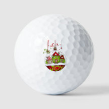 Die Weihnachts-Schmuck-Golfbälle
