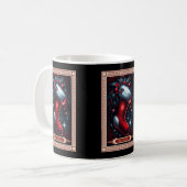 Die Weihnachts-Strumpf-Tarot-Karte Kaffeetasse (Vorderseite Links)