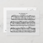 Die Weihnachtsbaum-Liegekarte Feiertagspostkarte (Vorne/Hinten)