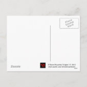 Die Weihnachtsbaum-Liegekarte Feiertagspostkarte (Rückseite)