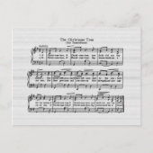 Die Weihnachtsbaum-Liegekarte Feiertagspostkarte (Vorderseite)