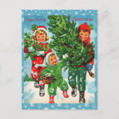 Die Weihnachtsbaum-Postkarte bekommen Feiertagspostkarte (Vorderseite)
