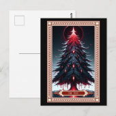 Die Weihnachtsbaum-Tarot-Karte Postkarte (Vorne/Hinten)