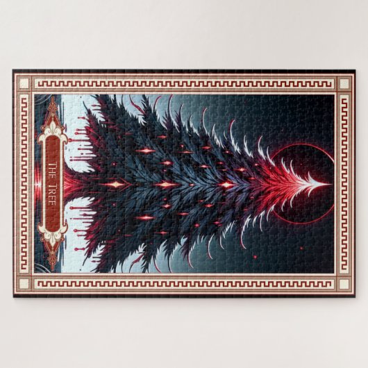 Die Weihnachtsbaum-Tarot-Karte Puzzle (Horizontal)