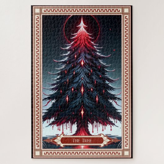 Die Weihnachtsbaum-Tarot-Karte Puzzle (Vertikal)
