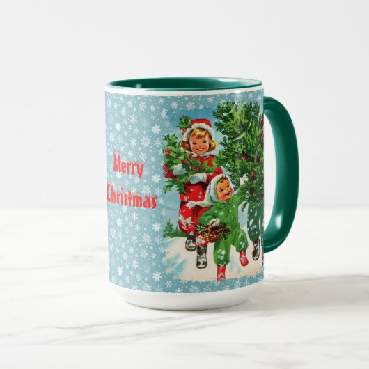 Die Weihnachtsbaum-Tasse Tasse (VorderseiteRechts)