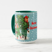 Die Weihnachtsbaum-Tasse Tasse (Vorderseite Links)