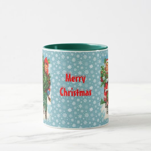 Die Weihnachtsbaum-Tasse Tasse (Zentrum)